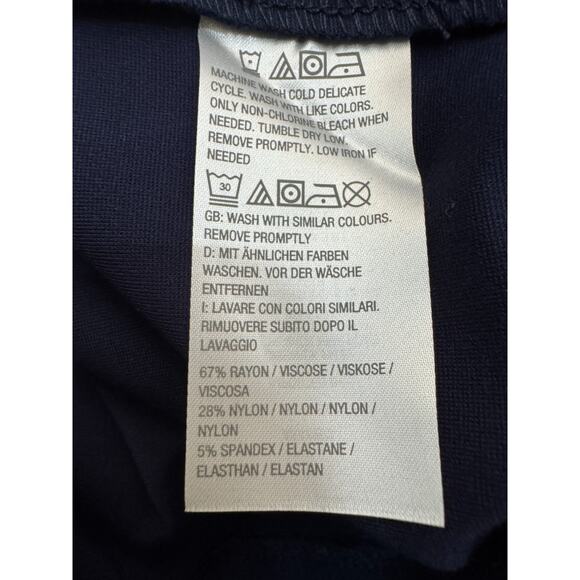 GRAVER Susan Graver Navy Shawl Collar Blazer 2X Petite NWOT Ponte Knit Classic - Picture 6 of 14